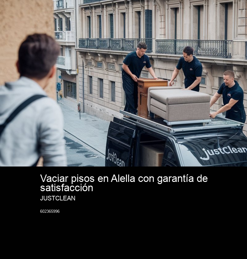 Vaciado de viviendas afectadas por síndrome de Diógenes en Alella