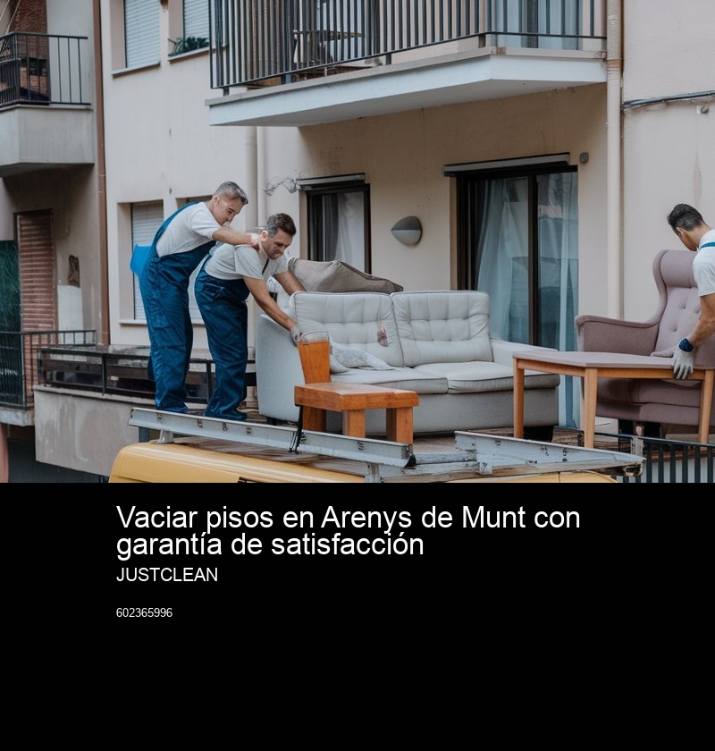 Pasos para solicitar un vaciado de piso sin coste con JustClean