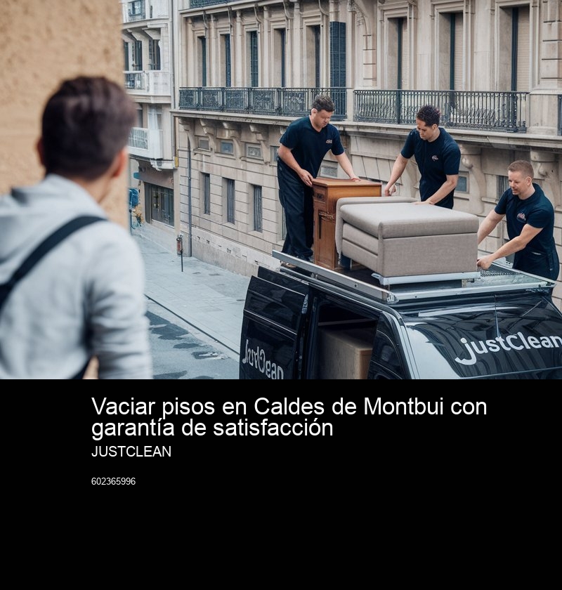 Vaciado de viviendas afectadas por síndrome de Diógenes en Caldes de Montbui