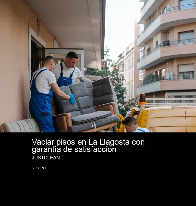 Detalles del proceso de vaciado gratuito en JustClean