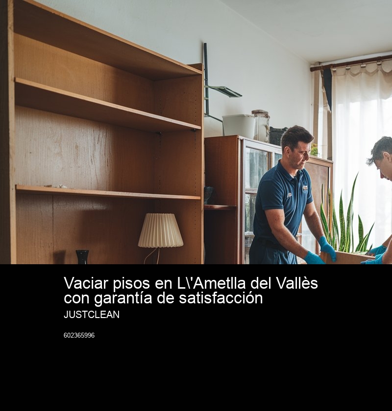 Servicios de vaciado de inmuebles: Una solución integral