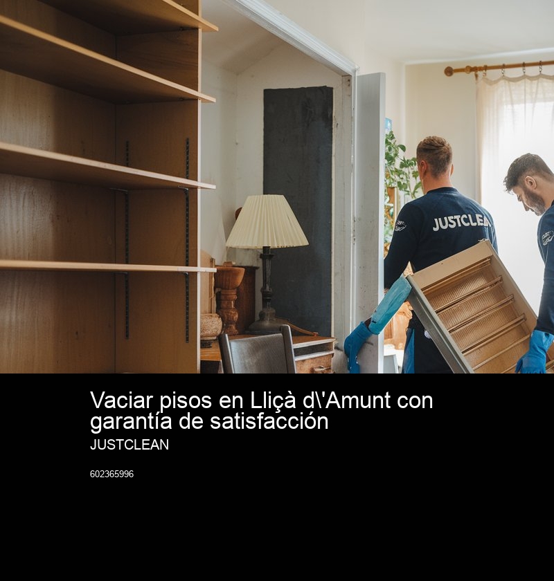 Proceso paso a paso para un vaciado eficiente con JustClean