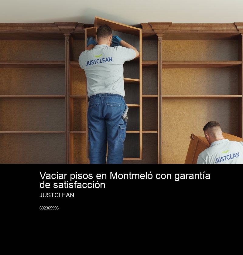 Vaciado urgente de pisos y locales: Servicios express