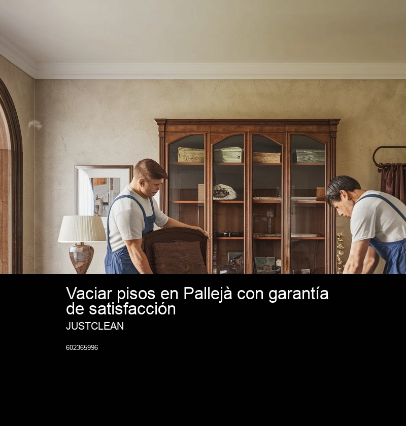 Beneficios de contratar JustClean para el vaciado de propiedades