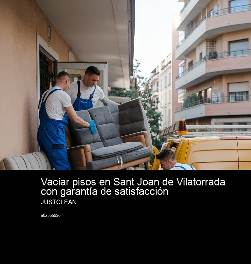 Cómo solicitar tu presupuesto de vaciado en JustClean