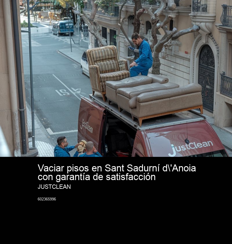 Cómo solicitar tu presupuesto de vaciado en JustClean