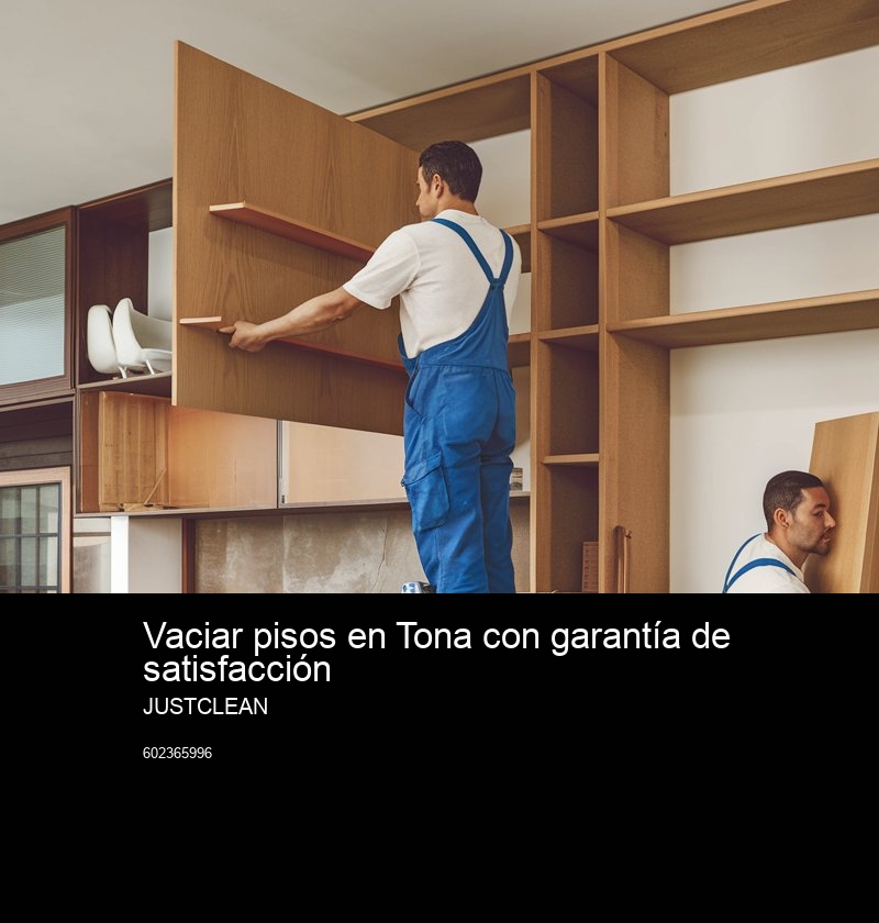 Proceso paso a paso para un vaciado eficiente con JustClean