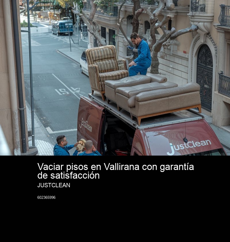 Vaciado urgente de pisos y locales: Servicios express