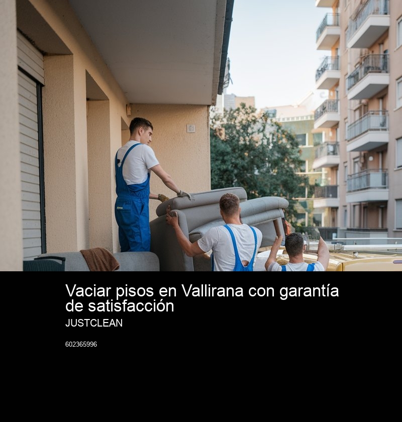 Qué objetos son aceptados para un vaciado sin coste