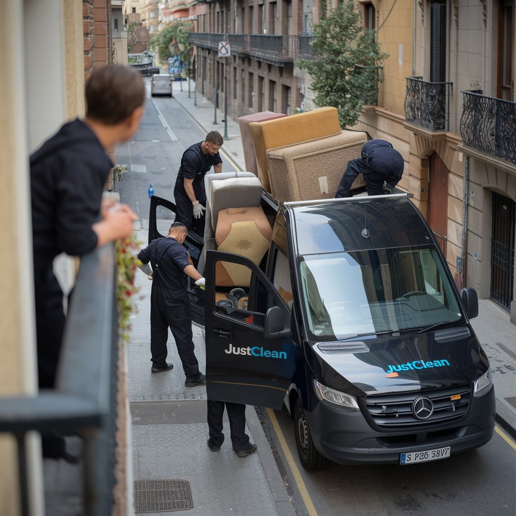 Vaciado de viviendas afectadas por síndrome de Diógenes en Sant Andreu de la Barca